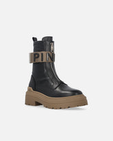 Platform boots with PINKO lettering logo - Black | Pinko
