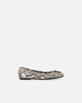 Ballerine con stampa pitone e logo Love Birds - | Pinko