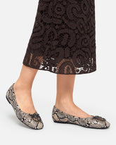Ballerinas mit Pythonprint und Logo Love Birds - | Pinko