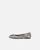 Ballerine con stampa pitone e logo Love Birds - | Pinko