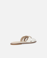 Mules en cuir à logo Love Birds - | Pinko