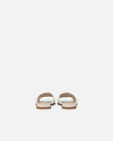 Ciabattine in pelle con logo Love Birds - | Pinko