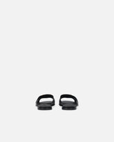 Leather slip-on sandals with Love Birds logo - | Pinko