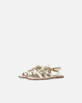 Flat sandals with straps and studs - | Pinko