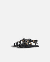 Sandales basses cloutées à brides - | Pinko