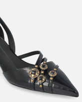 Décolleté con cinturini e borchie gioiello - | Pinko
