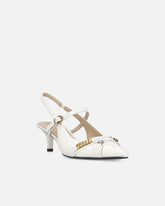 Slingbacks with straps and jewel details - | Pinko