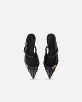 Slingback con cinturini e applicazioni gioiello - | Pinko