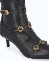 Boots with straps and jewel studs - | Pinko