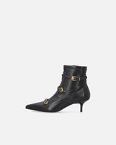 Boots with straps and jewel studs - | Pinko