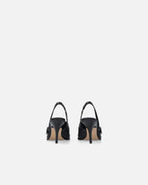 Skórzane buty slingback z rymarskimi detalami - | Pinko
