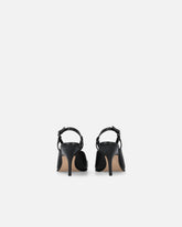 Sling-back pumps in nappa leather with straps and stiletto heel - | Pinko