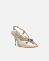 Slingback in nappa laminata - | Pinko