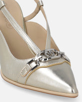 Slingback in nappa laminata - | Pinko