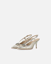 Slingback in nappa laminata - | Pinko