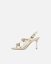 Sandali slingback alti con cinturini e borchie - | Pinko