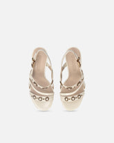 Sandali slingback alti con cinturini e borchie - | Pinko