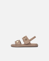 Sandali imbottiti in nappa con dettagli metallici - | Pinko