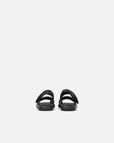 Padded nappa leather sandals with metallic details - | Pinko