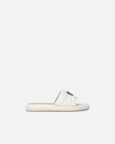 Ciabatte in nappa trapuntata con logo Love Birds - | Pinko