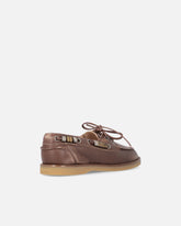 Mocassins en cuir à applications bijou - | Pinko