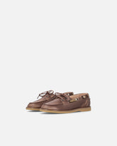 Mocassins en cuir à applications bijou - | Pinko