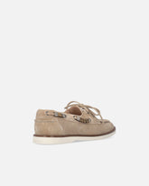 Mocassins en daim avec applications bijou - | Pinko