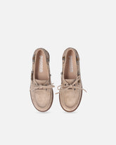 Mocassins en daim avec applications bijou - | Pinko