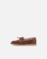 Mocassins en daim avec applications bijou - | Pinko