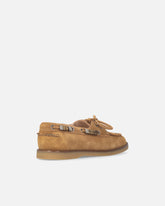 Mocassins en daim avec applications bijou - | Pinko