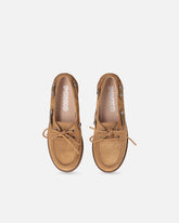 Mocassins en daim avec applications bijou - | Pinko