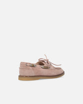 Mocassins en daim avec applications bijou - | Pinko