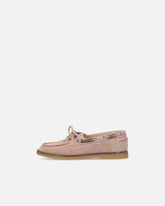 Mocassins en daim avec applications bijou - | Pinko