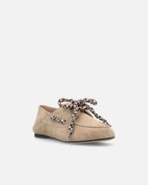 Mocassins en daim à lacets multicolores - | Pinko