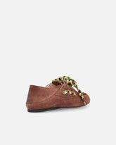 Mocassini in suede con lacci multicolor - | Pinko
