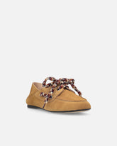 Mocassins en daim à lacets multicolores - | Pinko