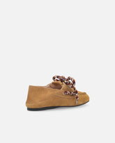 Mocassins en daim à lacets multicolores - | Pinko