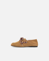 Mocassins en daim à lacets multicolores - | Pinko