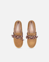Mocassins en daim à lacets multicolores - | Pinko