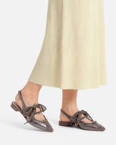 Baleriny typu slingback ze sznurowadłami - | Pinko
