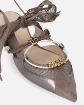 Baleriny typu slingback ze sznurowadłami - | Pinko
