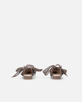 Slingback ballerinas with ties - | Pinko