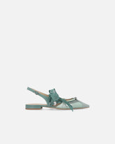 Slingback ballerinas with ties - | Pinko