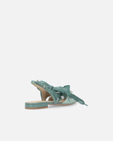 Slingback ballerinas with ties - | Pinko
