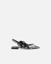 Ballerines slingbacks avec embossage python et lacets - | Pinko