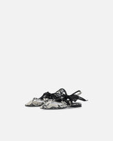 Ballerines slingbacks avec embossage python et lacets - | Pinko