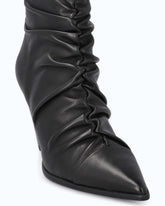 Nappa leather ankle boots with high heel and pointed toe - Black | Pinko