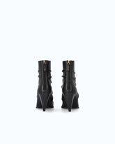 Nappa leather ankle boots with high heel and pointed toe - Black | Pinko