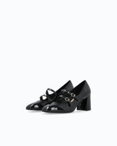 Mary Jane pumps in patent-effect leather - | Pinko