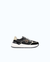 Sneakers with logo and mirror-finish details - | Pinko